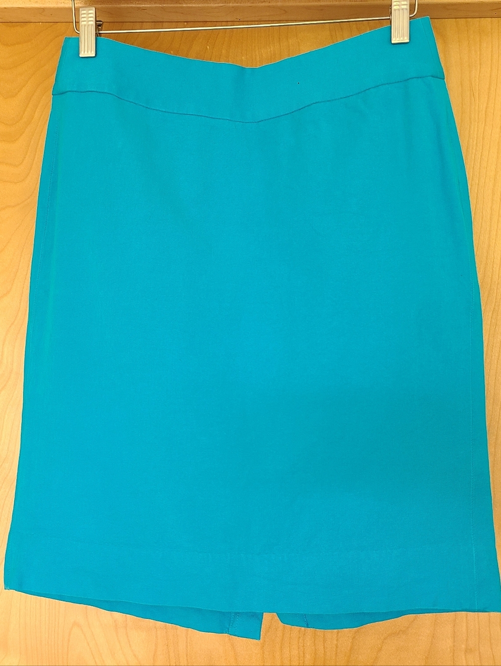Banana Republic Cotton Stretch Skirt, Bright Turquoise, Size 8